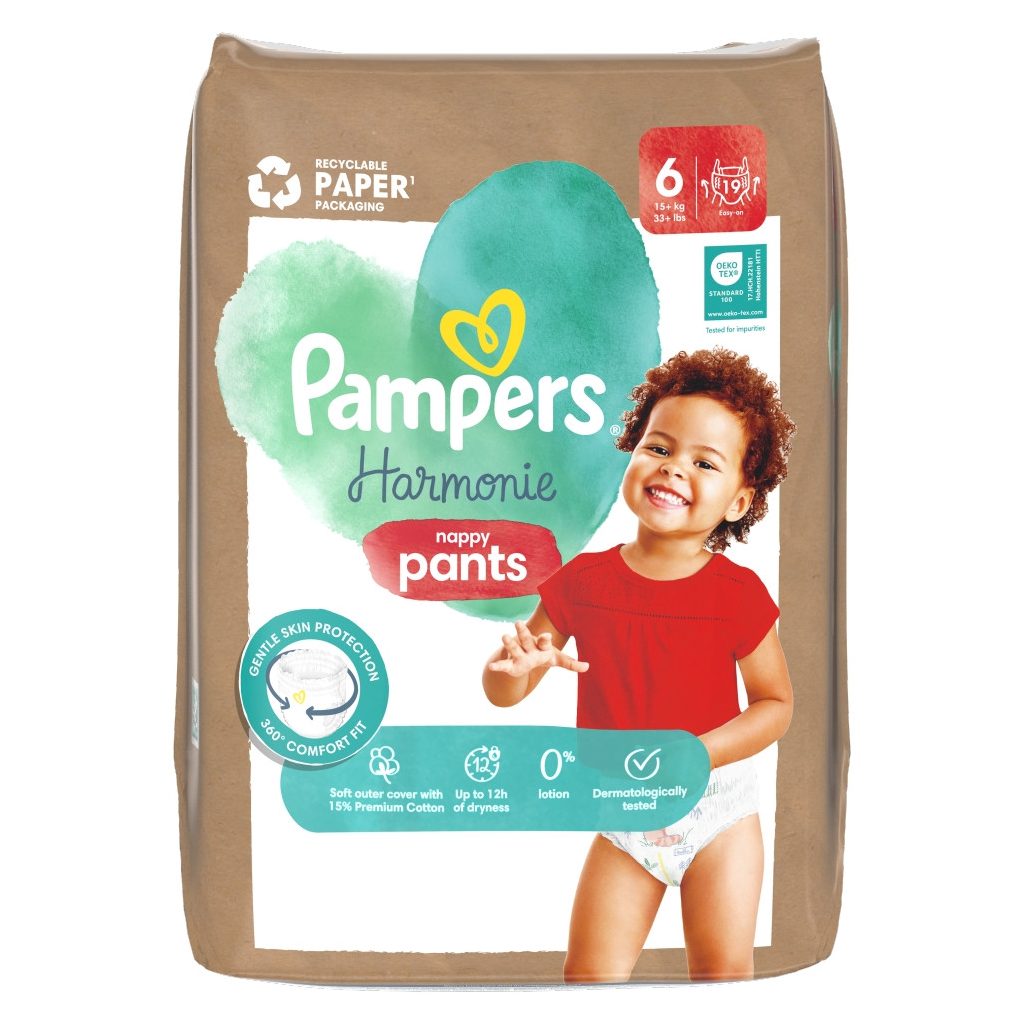 Pampers Harmonie Pants bugyipelenka 6, 15+ kg, 19 db