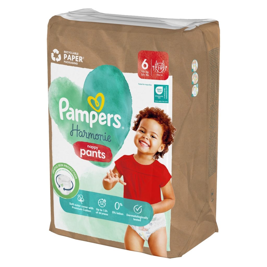 Pampers Harmonie Pants bugyipelenka 6, 15+ kg, 19 db
