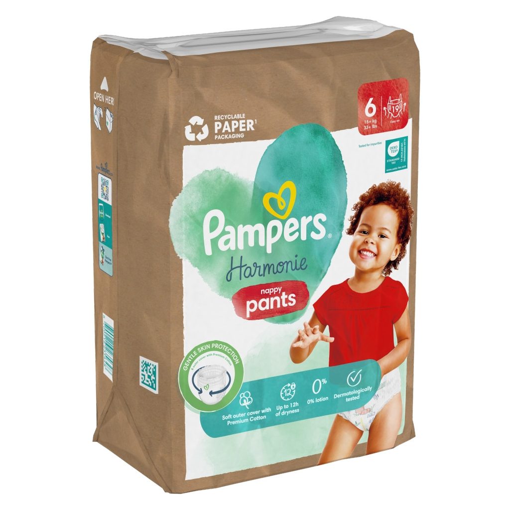 Pampers Harmonie Pants bugyipelenka 6, 15+ kg, 19 db