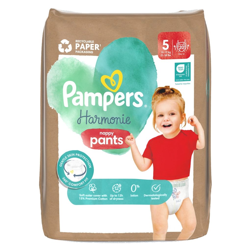 Pampers Harmonie Pants bugyipelenka 5, 12-17 kg, 20 db