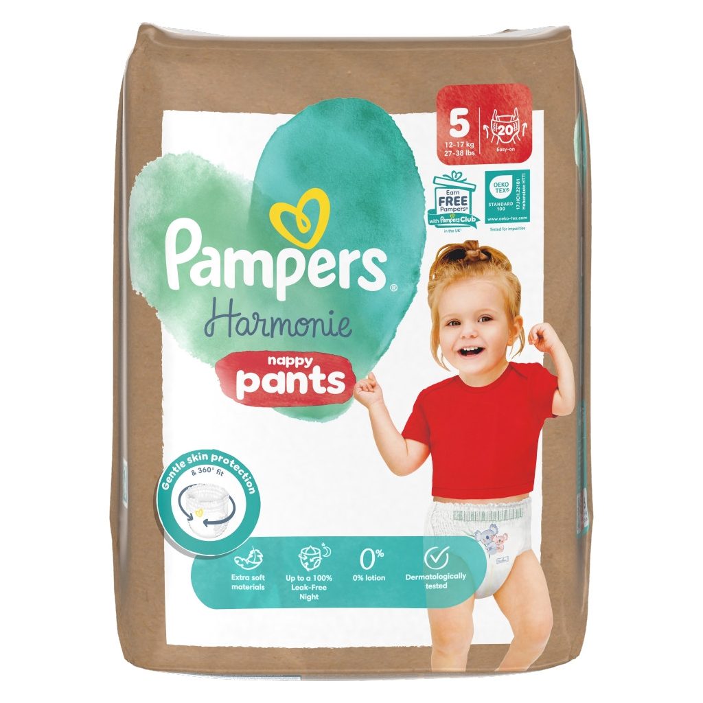 Pampers Harmonie Pants bugyipelenka 5, 12-17 kg, 20 db