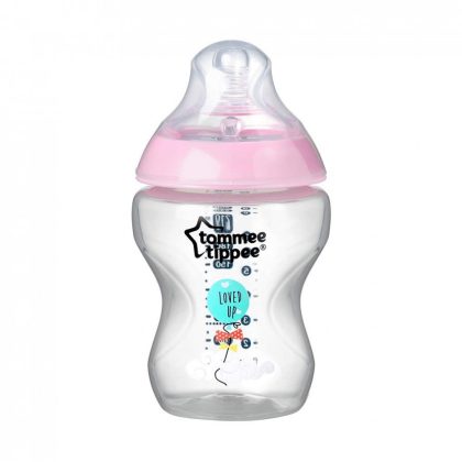 MEGSZŰNT - Tommee Tippee BPA-mentes újszülött cumisüveg kezdőszett 9 db (rózsaszín)