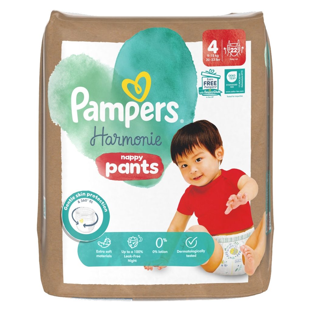 Pampers Harmonie Pants bugyipelenka 4, 9-15 kg, 22 db