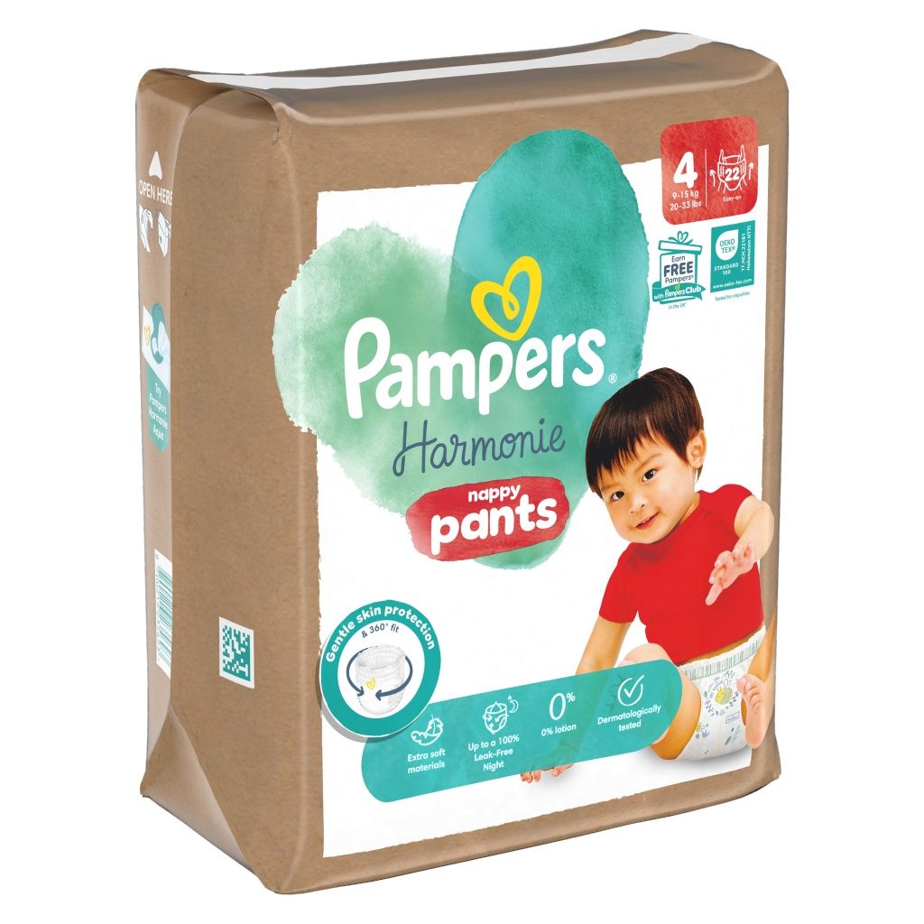 Pampers Harmonie Pants bugyipelenka 4, 9-15 kg, 22 db