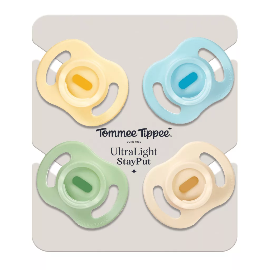 Tommee Tippee Ultra Light StayPut cumi 0-6 hó 4 db (fiús)
