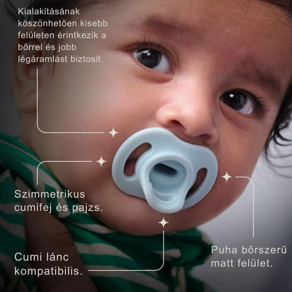 Tommee Tippee Ultra Light StayPut cumi 0-6 hó 4 db (fiús)