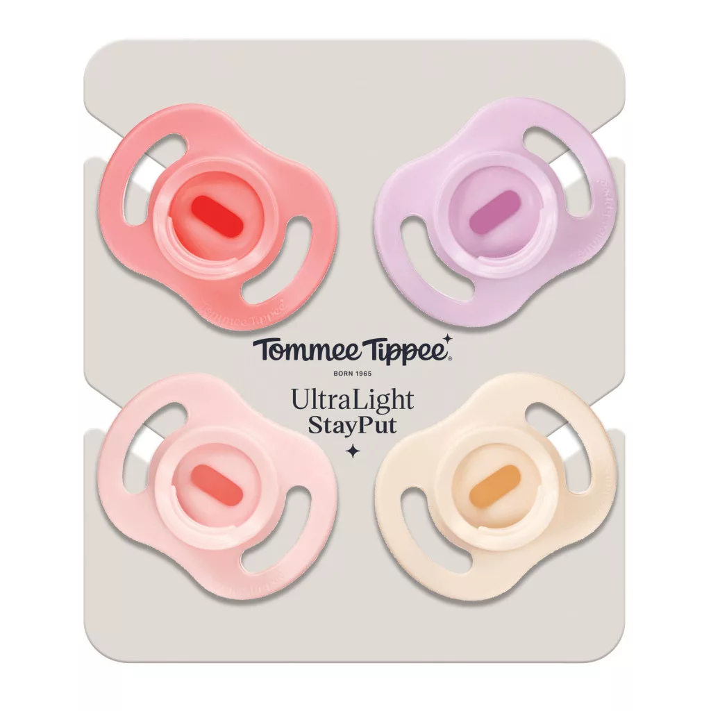 Tommee Tippee Ultra Light StayPut cumi 0-6 hó 4 db (lányos)
