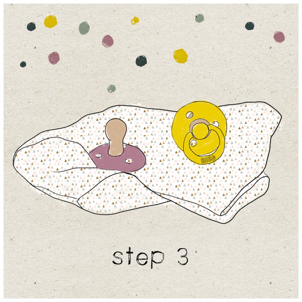 Bibs Boheme cumi 6-18 hó, 2 db (pasztellkék-óceán)