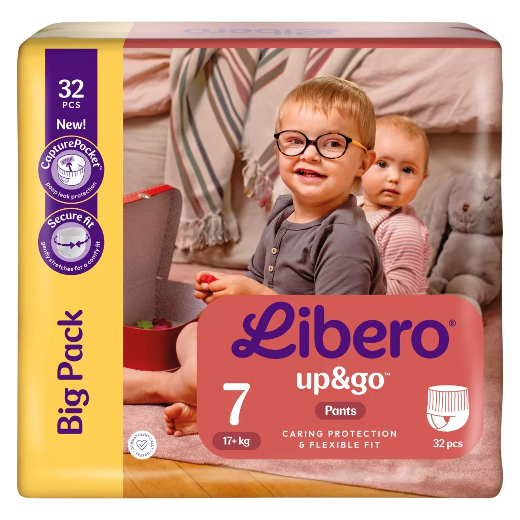 Libero Up&Go 7 bugyipelenka, 17+ kg, 32 db