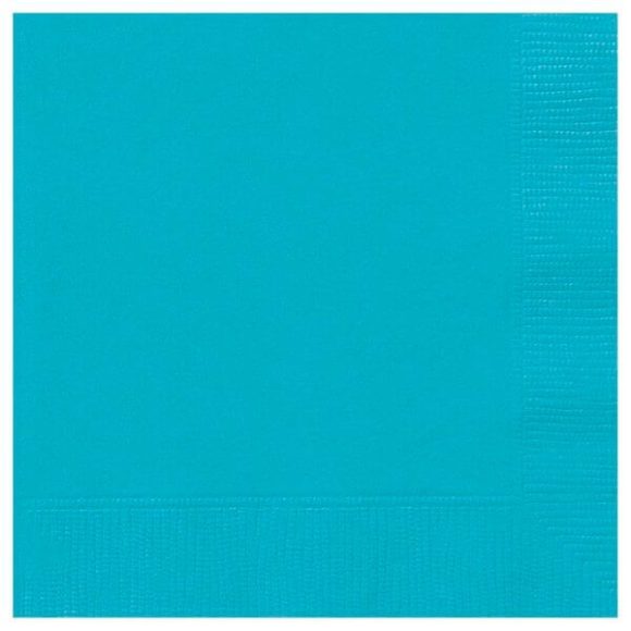 Kék papír parti szalvéta - 33x33 cm (20 db)