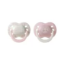 Tommee Tippee Ultimate Fit nyugtató cumi sterilizáló tokkal 0-6 hó 2 db (lányos)