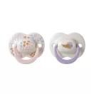 Tommee Tippee Ultimate Fit nyugtató cumi sterilizáló tokkal 6-18 hó 2 db (lányos)