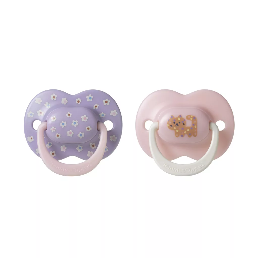 Tommee Tippee Ultimate Fit nyugtató cumi sterilizáló tokkal 6-18 hó 2 db (lányos)