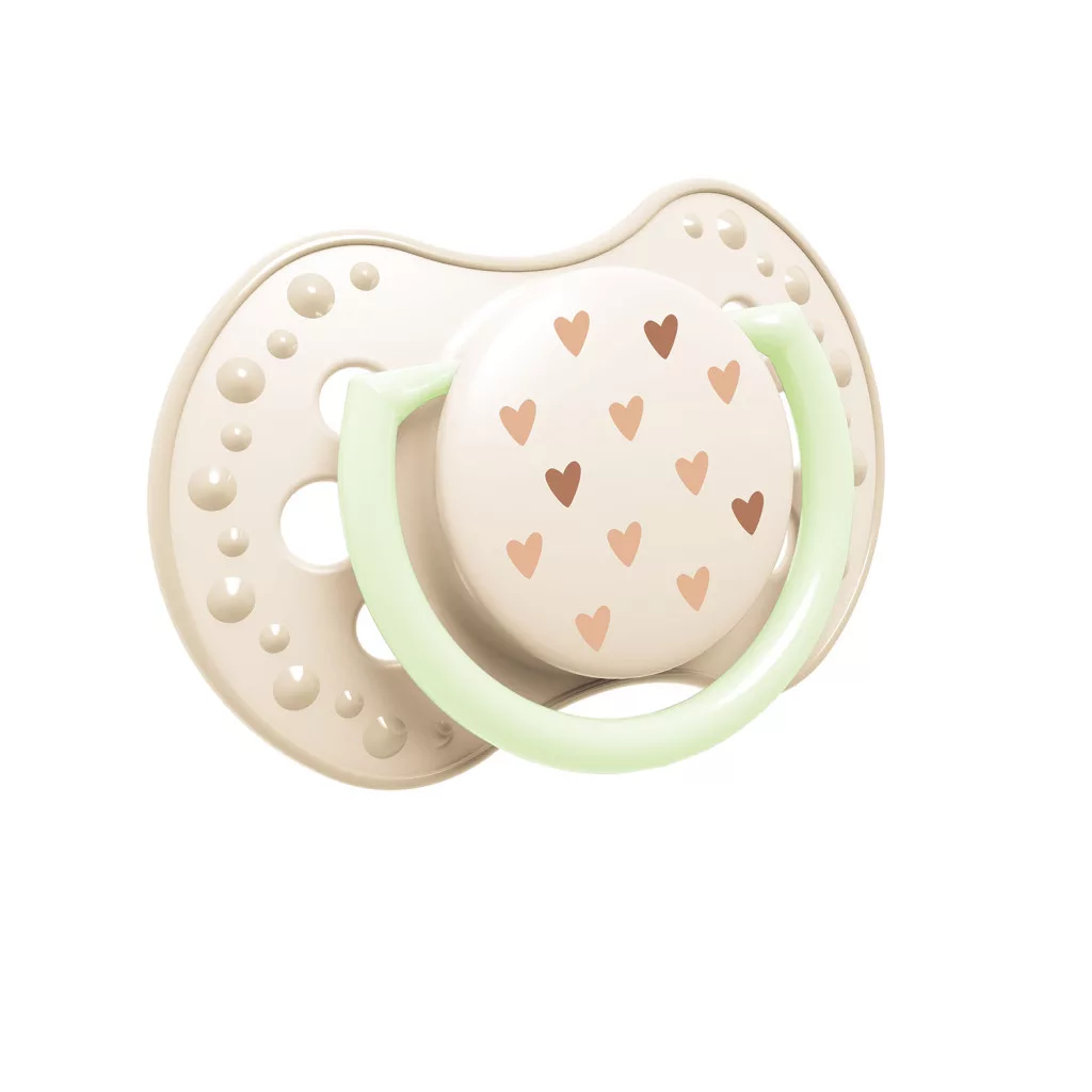 LOVI Világító szilikon dinamikus cumi TEDDYLOVE 0-6 hó, 2db