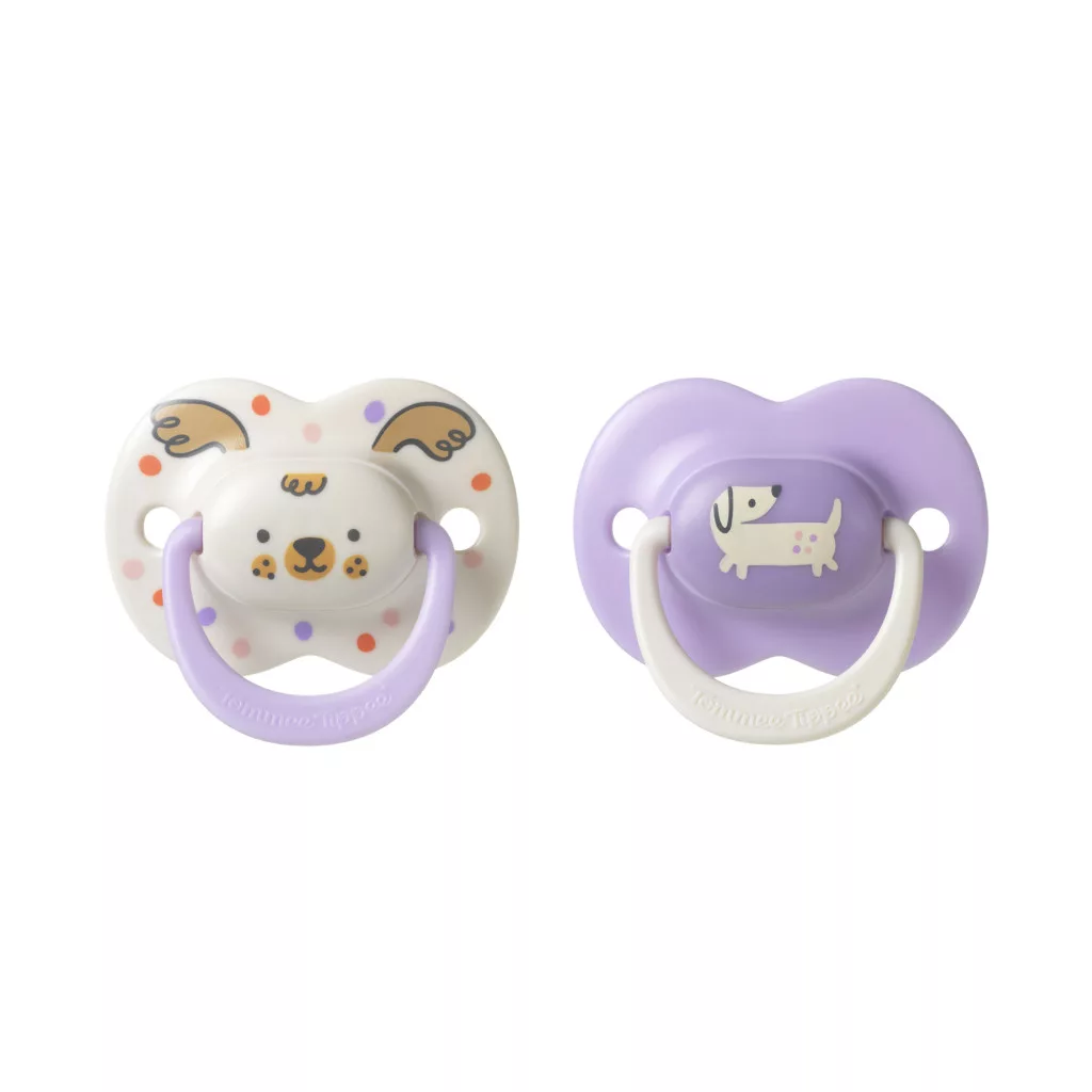 Tommee Tippee Ultimate Fit nyugtató cumi sterilizáló tokkal 18-36 hó 2 db (lányos)