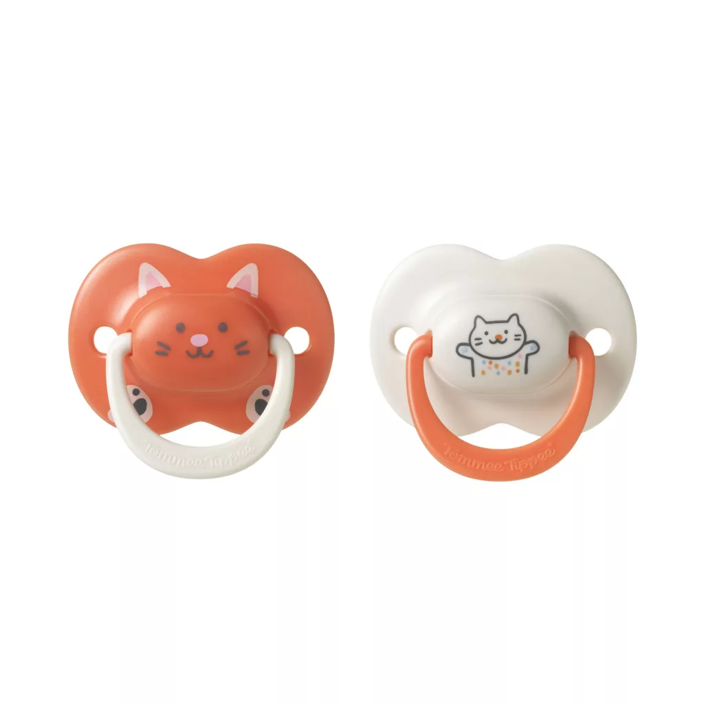Tommee Tippee Ultimate Fit nyugtató cumi sterilizáló tokkal 18-36 hó 2 db (lányos)