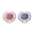 Tommee Tippee Night Glow éjszakai nyugtató cumi sterilizáló tokkal 6-18 hó 2 db