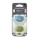 Tommee Tippee Night Glow éjszakai nyugtató cumi sterilizáló tokkal 0-6 hó 2 db