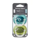 Tommee Tippee Night Glow éjszakai nyugtató cumi sterilizáló tokkal 18-36 hó 2 db