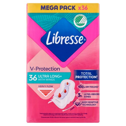 Libresse Ultra Long Wings egészségügyi betét Mega Pack (36 db)