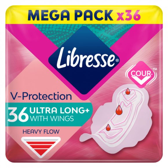 Libresse Ultra Long Wings egészségügyi betét Mega Pack (36 db)