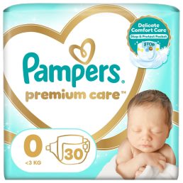 Pampers Premium Care pelenka, Koraszülött 0, 1-3 kg, 30 db