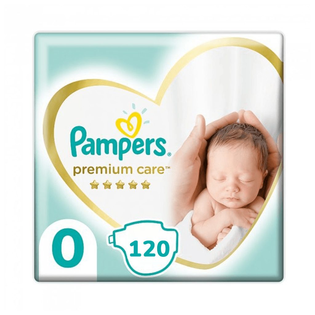 Pampers Premium Care pelenka, Koraszülött 0, 1-3 kg, 120 db