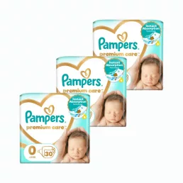   Pampers Premium Care pelenka, Koraszülött 0, 1-3 kg, 120 db + AJÁNDÉK Baba az autóban matrica