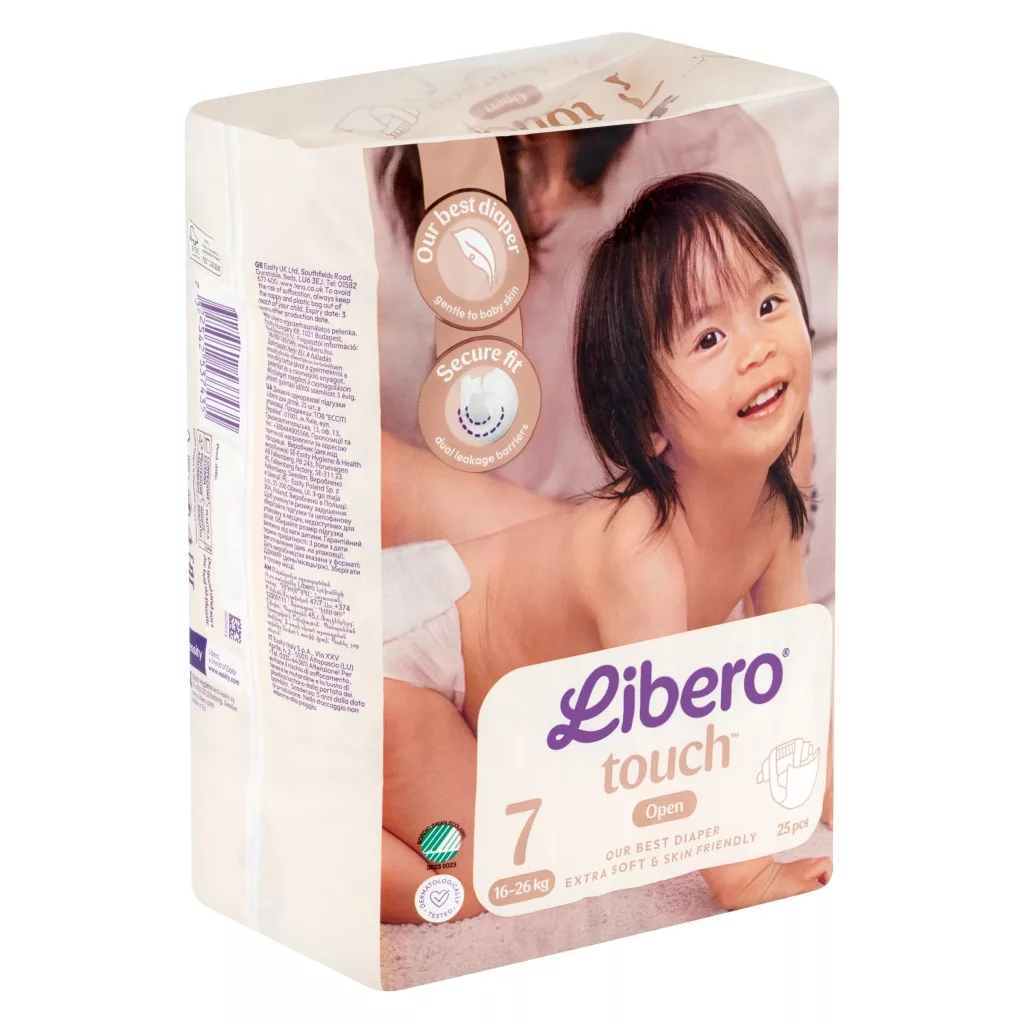 Libero Touch 7 pelenka, 16-26 kg, 25 db