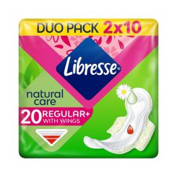   Libresse Regular+ Natural Care szárnyas egészségügyi betét (2x10 db)