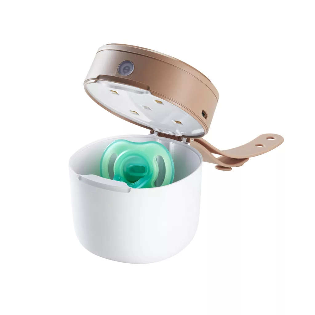 Tommee Tippee Night Glow Pod UV sterilizáló és fénytöltő tok Ultra Light cumival