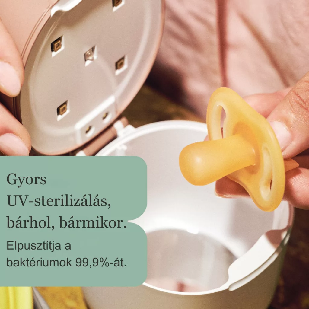 Tommee Tippee Night Glow Pod UV sterilizáló és fénytöltő tok Ultra Light cumival