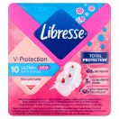 Libresse Ultra+ Deo Freshness & Protection enyhén illatosított szárnyas egészségügyi betét (10 db)