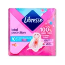 Libresse Ultra+ Deo Freshness & Protection enyhén illatosított szárnyas egészségügyi betét (10 db)