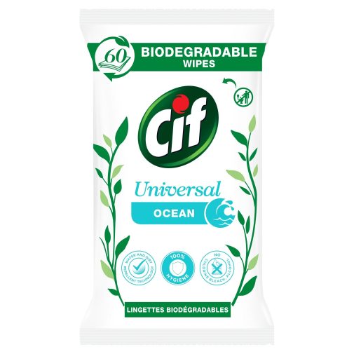 Cif Természet Receptje nedves törlőkendő óceán illattal 60 db