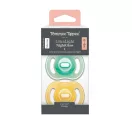 Tommee Tippee Ultra Light Night Glow éjszakai cumi sterilizáló tokkal 0-6 hó 2 db