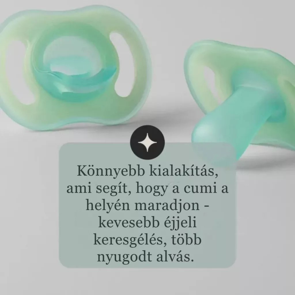 Tommee Tippee Ultra Light Night Glow éjszakai cumi sterilizáló tokkal 6-18 hó 2 db
