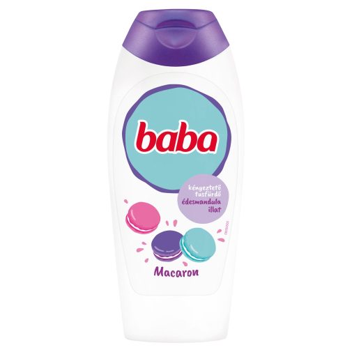 Baba kényeztető tusfürdő édesmandula illat - Macaron (400 ml)