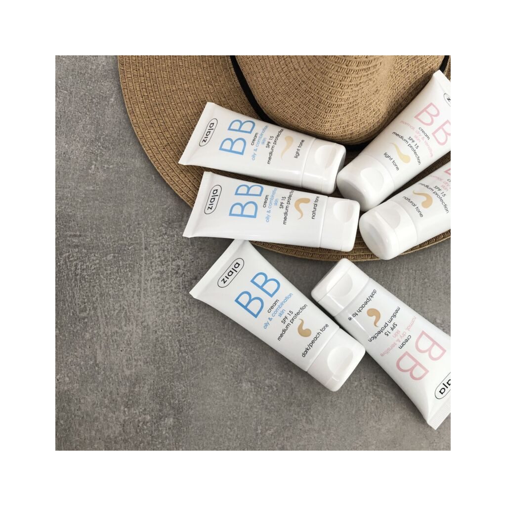 ZIAJA BB krém zsíros és vegyes bőrre - világos tónus (50 ml)