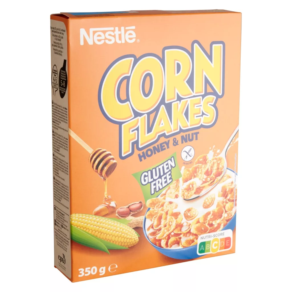 Nestlé Corn Flakes kukoricapehely mézzel és földimogyoróval (350 g)