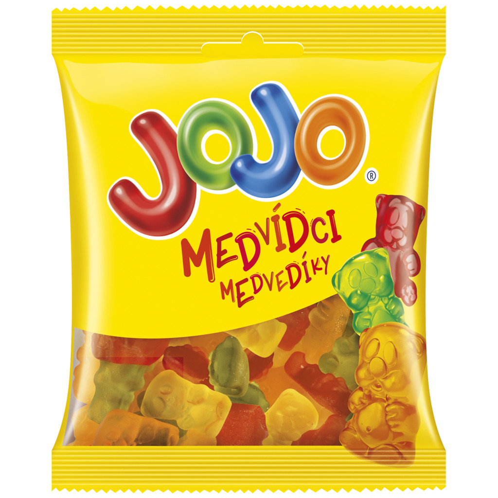 Jojo Macik vegyes gyümölcsízű gumicukorka (80g)