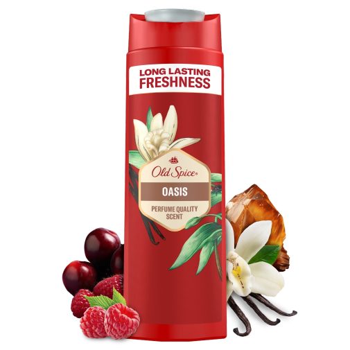 Old Spice Oasis 3 az 1-ben tusfürdő és sampon férfiaknak (400 ml)