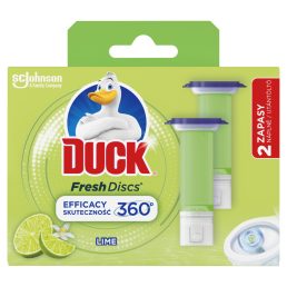   Duck Fresh Discs Lime WC-öblítő korong utántöltő 2 x 36 ml (72 ml)