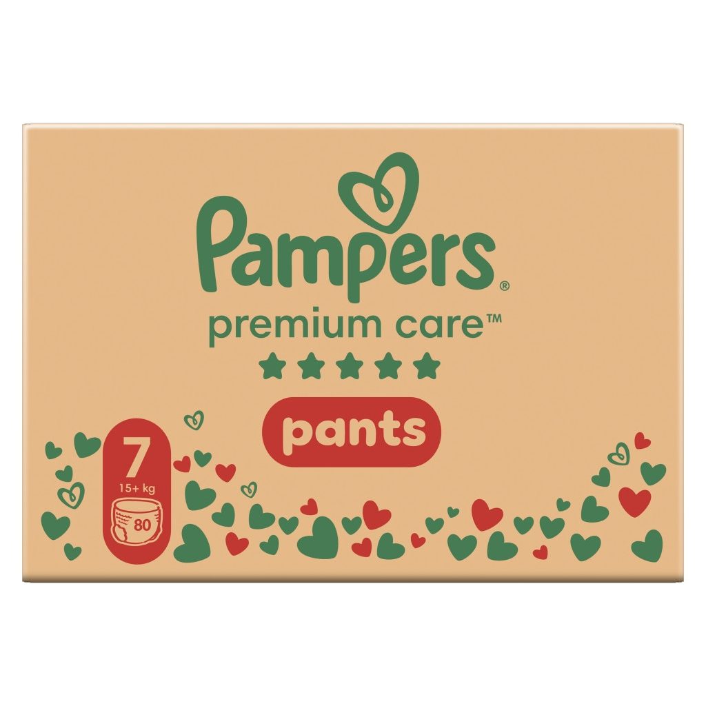 Pampers Premium Care Pants bugyipelenka 7, 15+ kg HAVI PELENKACSOMAG 80 db