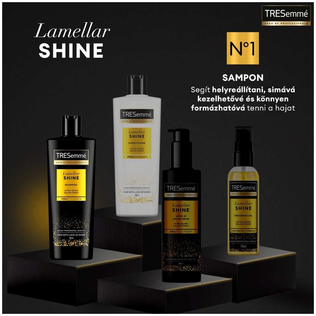 TRESemmé Lamellar Shine sampon (400 ml)