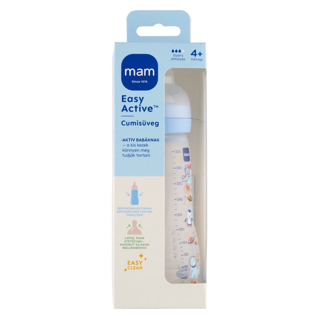 MAM Easy Active Műanyag cumisüveg 330 ml (lányos)