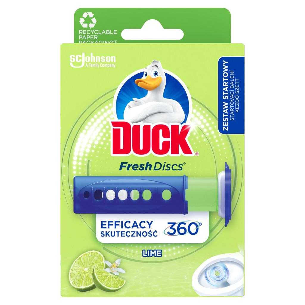 Duck Fresh Discs Lime WC-öblítő korong (36 ml)
