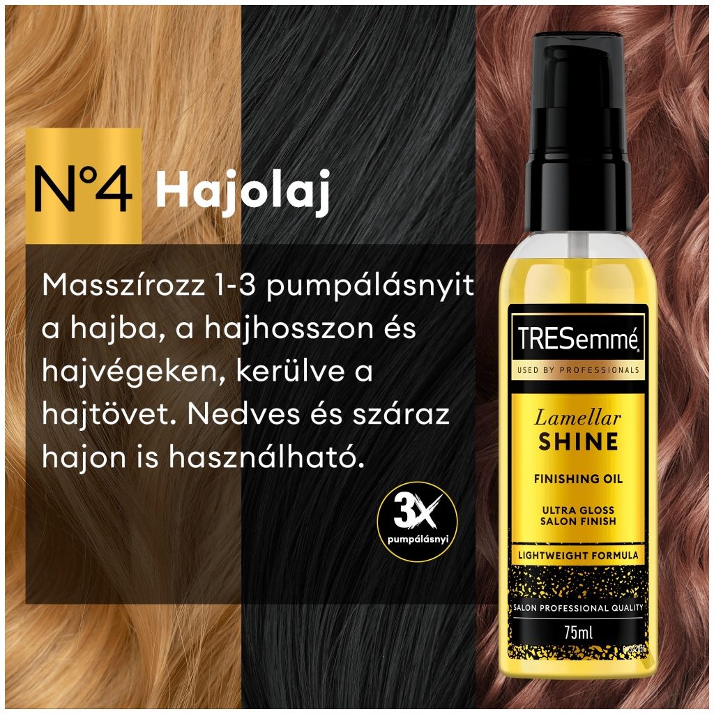 TRESemmé Lamellar Shine hajvégápoló olaj (75 ml)
