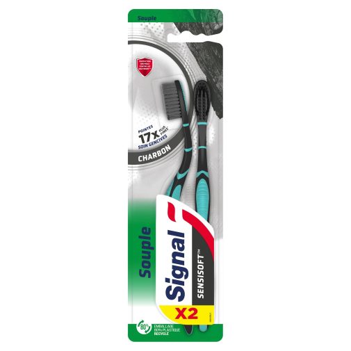 Signal Sensisoft Charcoal fogkefe duopack