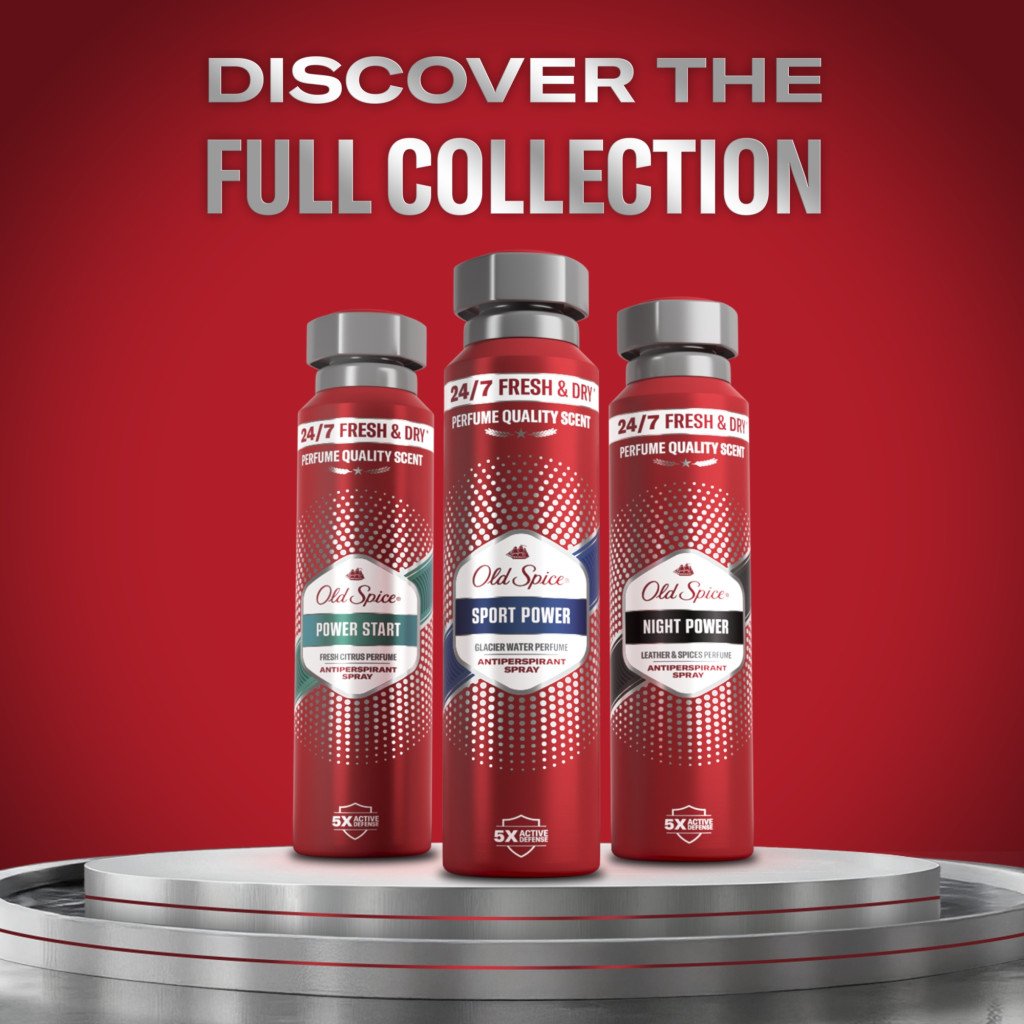 Old Spice Power Start izzadásgátló spray 150 ml